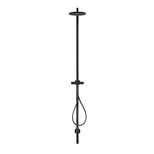 hansgrohe Axor Starck shower column 12670670 with overhead shower, hand shower, matt black