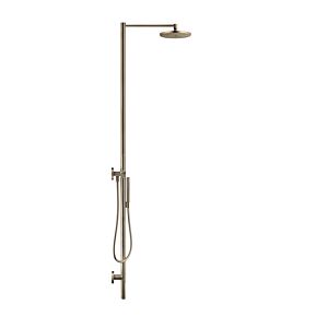 hansgrohe Axor Starck colonne de douche 12670140 avec douche de tête, douchette, bronze brossé