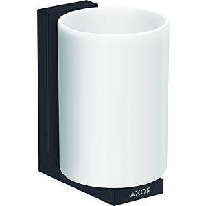 hansgrohe Axor Zahnbecher 42604670 Glas, Wandmontage, mattschwarz