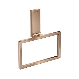hansgrohe Axor Handtuchring 42623300 eckig, schwenkbar, polished red gold
