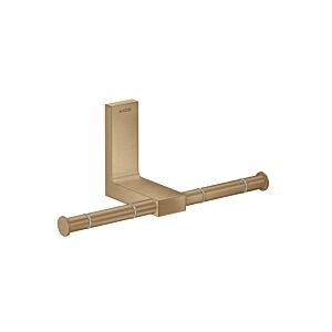 hansgrohe Axor porte-rouleau de papier 42657140 double, montage mural, bronze brossé