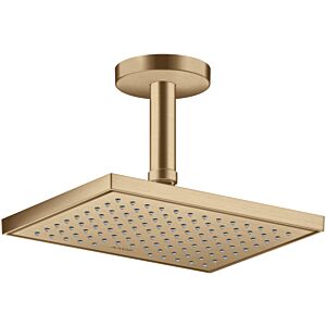 hansgrohe douche de tête Axor 35387140 montage au plafond ou au mur, 245x185mm, 1jet, bronze brossé