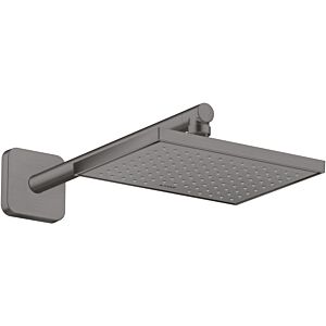 hansgrohe shower arm 26967340 390mm, square, brushed black chrome