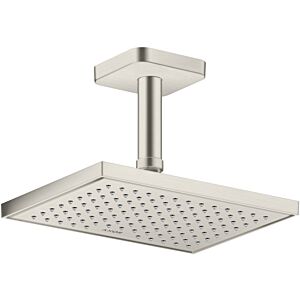 hansgrohe douche de tête Axor 35374800 montage au plafond ou au mur, 245x185mm, 1jet, aspect inox