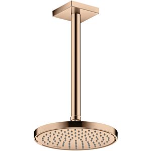 hansgrohe douche de tête Axor 35383300 montage au plafond ou au mur, 220 mm, 1jet, or rouge poli