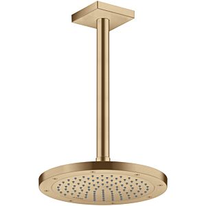 hansgrohe Axor overhead shower 35389140 ceiling or wall mounting, 245mm, 1jet, brushed bronze