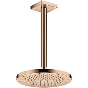 hansgrohe ceiling connection 26438300 300 mm, polished red gold, square