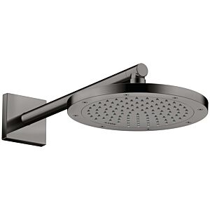 hansgrohe shower arm 26436330 390mm, square, polished black chrome