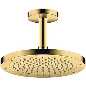 hansgrohe Axor overhead shower 35381990 ceiling or wall mounting, polished gold optic