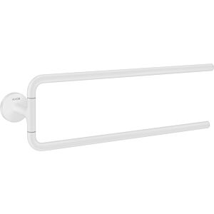 hansgrohe Axor towel rail 42822700 490mm, two-armed, swiveling, wall mounting, matt white