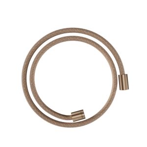 hansgrohe Textilbrauseschlauch 28228310 1250 mm, Mutter beidseitig zylindrisch, brushed red gold
