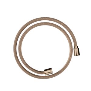 hansgrohe textile shower hose 28227300 1250 mm, nut 1x conical, 1x cylindrical, polished red gold