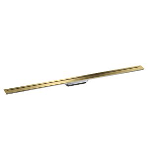 hansgrohe Drain caniveau de douche 42524990 1200 mm, kit prêt à l&#39;emploi, libre dans l&#39;espace, optique or poli