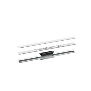 hansgrohe Drain caniveau de douche 42526700 800mm, kit prêt à l&#39;emploi, pour montage mural, blanc mat