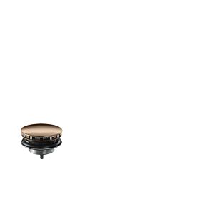 hansgrohe garniture de vidange 51301300 non verrouillable, pour lavabos, or rouge poli