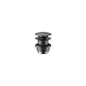 hansgrohe waste set 51300330 push-open, for basin and bidet mixers, polished black chrome