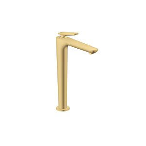 hansgrohe Axor Citterio C CoolStart 250 wash basin mixer 49050250 with pull rods, with waste set, Brushed Gold Optic