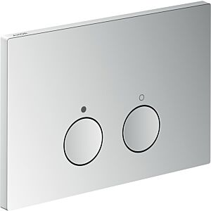 hansgrohe Axor FlushPlate flush plate 42531000 for dual flush, metal, chrome