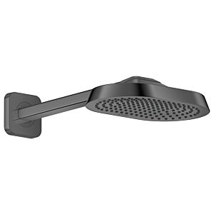 Douche de tête Hansgrohe Axor ShowerSphere 39754330 250 x 160 mm, avec bras de douche, 1 jet, 10,5 l/min, chrome noir poli