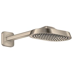 hansgrohe Axor ShowerSphere Kopfbrause 39770820 250x160mm, mit Brausearm, 1jet, 6 l/min, brushed nickel