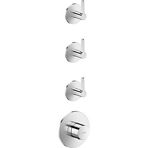 hansgrohe AXOR One thermostat module 48723000 concealed, 3 outlets, with lever handle, chrome