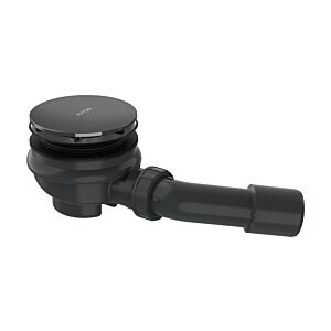 Ensemble complet de bonde Hansgrohe AXOR Staro 42542330 pour receveur de douche, chrome noir poli