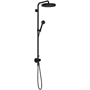 hansgrohe AXOR One Duschsystem mit Thermostat und Duschkopf 280 48796670 Unterputz-Fertigmontageset, 1 Strahlart , 12 l/min, schwarz matt