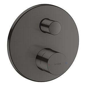 hansgrohe Axor Uno Fertigmontageset 45407340 Unterputz-Wannenarmatur, Zerogriff, mit integrierter Sicherungskombination, brushed black chrome