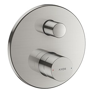 hansgrohe Axor Uno Fertigmontageset 45407800 Unterputz-Wannenarmatur, Zerogriff, mit integrierter Sicherungskombination, Edelstahl-Optik