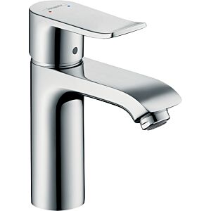 hansgrohe Metris 110 Waschtisch Armatur 31204000 chrom, ohne Ablaufgarnitur, LowFlow