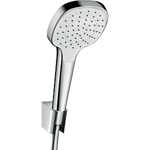 hansgrohe Croma Select E 110 shower holder set 28095400 1jet EcoSmart with shower hose 1250 mm, white/chrome