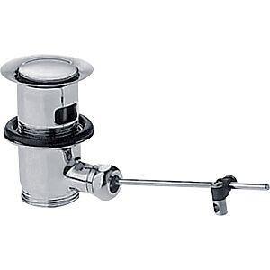 hansgrohe Axor Ablaufgarnitur 51302340 mit Zugstange, für Waschtisch-/und Bidetmischer, brushed black chrome