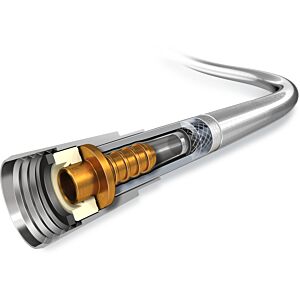 Flexible de douche Hansgrohe Isiflex 28276000, 1600 mm (160 cm), chromé