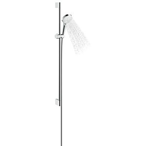 Ensemble de douche Hansgrohe 26536400, barre de douche 959 mm, blanc / chromé