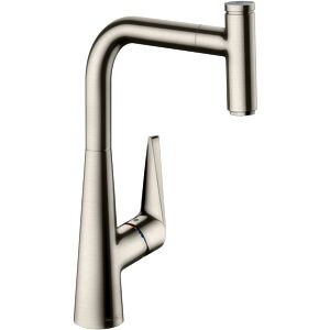 hansgrohe Talis Select S300 Küchenarmatur 72821800 Edelstahl-Optik, schwenkbar, herausziehb. Auslauf