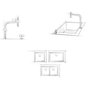 Hansgrohe S719-U450 Unterbauspüle 43426800 Edelstahl, 1 Hauptbecken