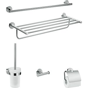 Hansgrohe Bad-Accessoire-Set Logis Universal 41728000, 5-teilig, chrom