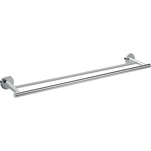 Hansgrohe Logis Universal Doppelbadetuchhalter 41712000, chrom, Länge 600mm, Messing