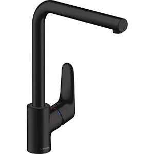 hansgrohe Focus M41-280 Küchenarmatur 31817670 1jet, mattschwarz