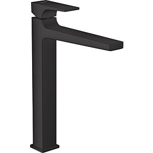 hansgrohe Metropol single lever basin mixer 32512670 projection 204 mm, push-open waste set, matt black