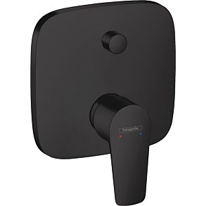 hansgrohe Talis E hansgrohe Talis E concealed single lever bath mixer, with safety combination, matt black