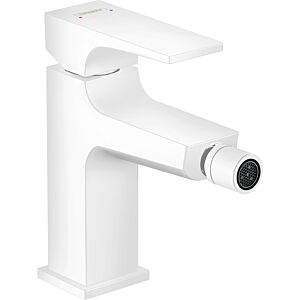 hansgrohe Metropol hansgrohe Metropol Bidet mixer 32520700 projection 129 mm, push-open waste set, matt white