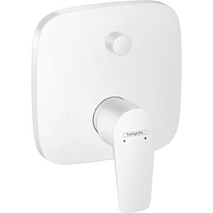 hansgrohe Talis E hansgrohe Talis E concealed single lever bath mixer, with safety combination, matt white