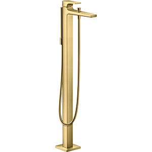 hansgrohe Metropol 32532990 mitigeur monocommande bain, au sol, saillie 235 mm, optique or poli