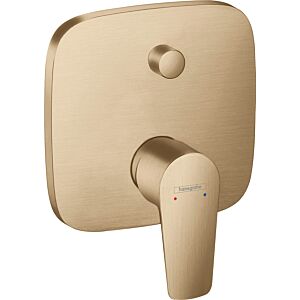 hansgrohe Talis E hansgrohe Talis E concealed single lever bath mixer, with safety combination, brushed bronze