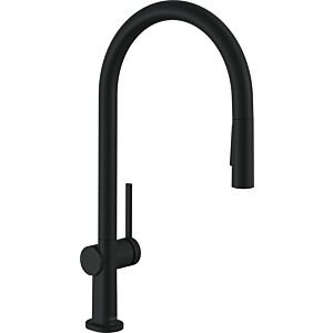 hansgrohe Talis M54 Küchenarmatur 72801670 mit Ausziehbrause 2jet, sBox, mattschwarz