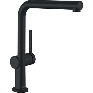 hansgrohe Talis M54 270 Küchenarmatur 72808670 Ausziehauslauf, 1jet, schwarz matt