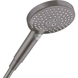 hansgrohe Raindance Select S douchette à main 26530340 DN 15, 3jet, pomme de douche Ø 125 mm, noir brossé