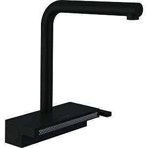 hansgrohe Aquno Küchenarmatur  73836670 mattschwarz, mit Ausziehbrause, 2jet
