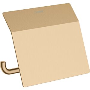 hansgrohe AddStoris Papierrollenhalter 41753140 mit Deckel, Wandmontage, Metall, brushed bronze